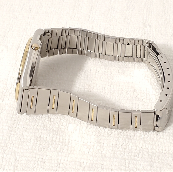 Vintage Seiko SQ Men's Stainless Steel Silver Dial Watch Day Date Five Jewels - Picture 6 of 11